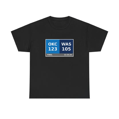 OKC vs WAS Scoreboard Tee 12.23.24