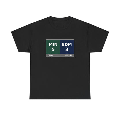 MIN vs EDM Scoreboard Tee 02.22.20