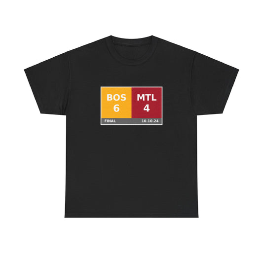 BOS vs MTL Scoreboard Tee 10.10.24