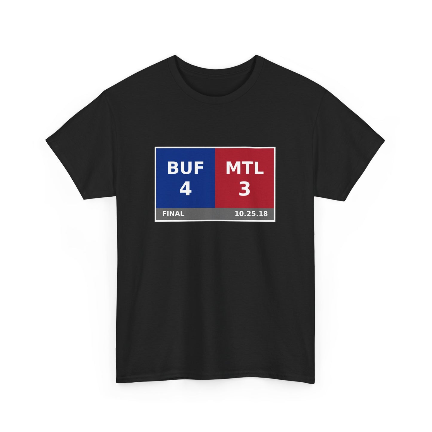 BUF vs MTL Scoreboard Tee 10.25.18