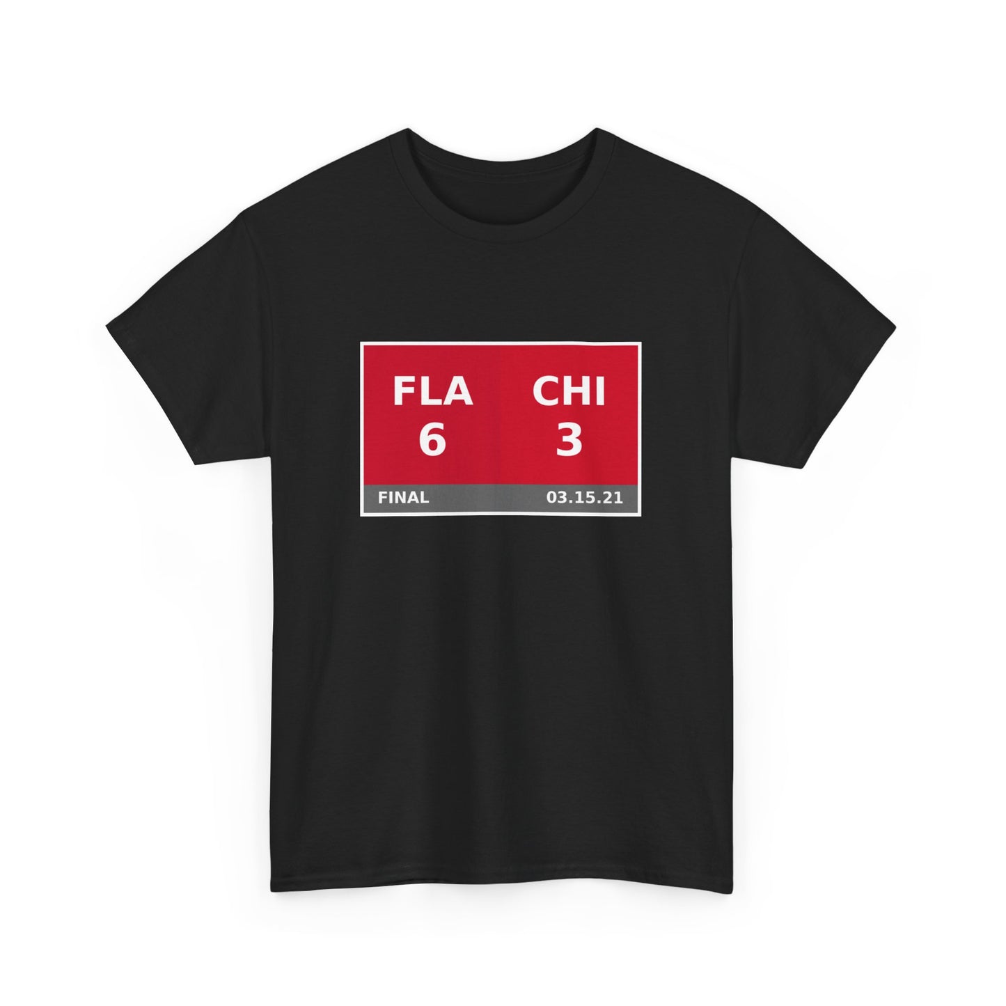 FLA vs CHI Scoreboard Tee 03.15.21