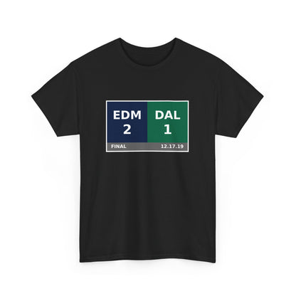 EDM vs DAL Scoreboard Tee 12.17.19