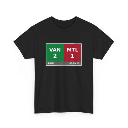 VAN vs MTL Scoreboard Tee 03.09.21