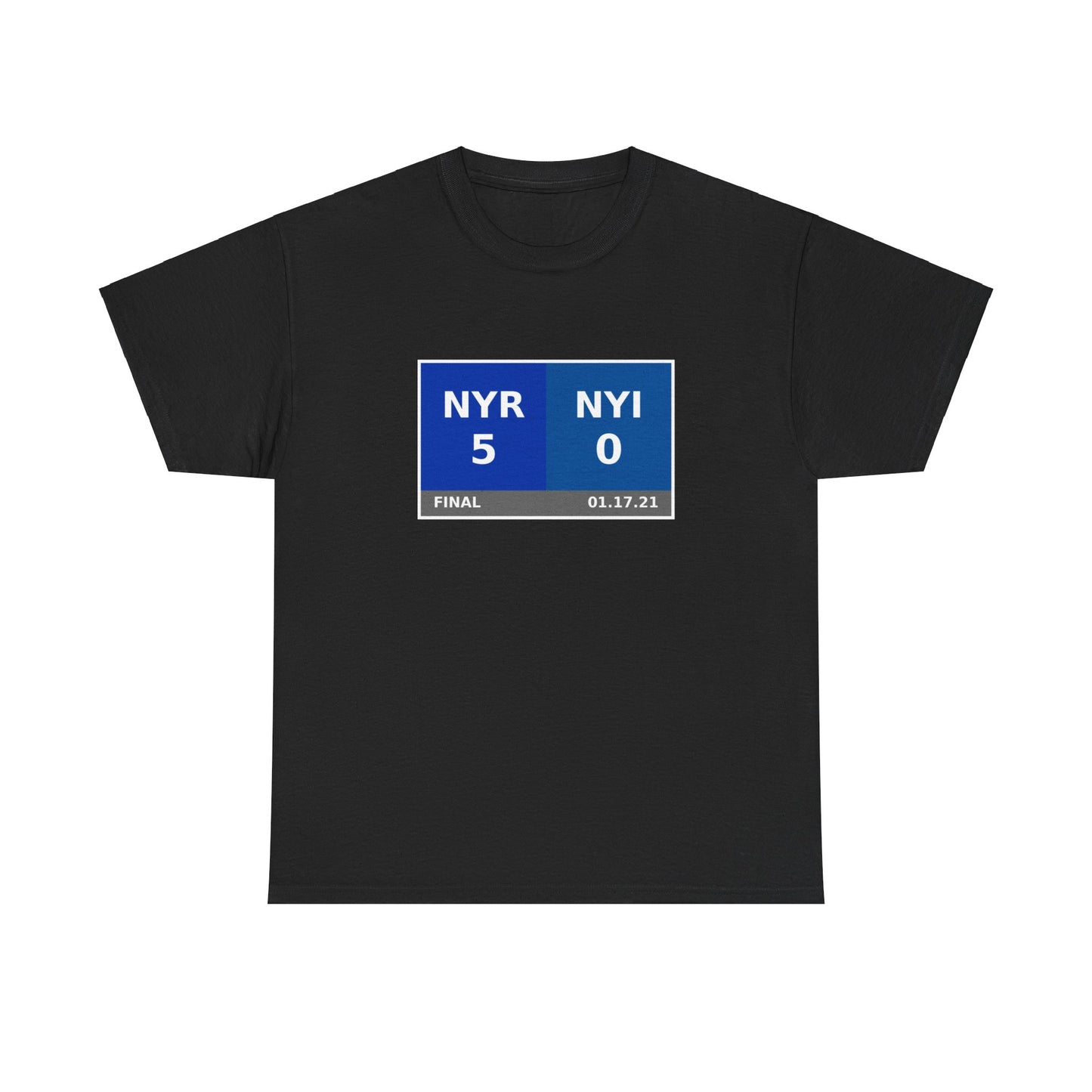 NYR vs NYI Scoreboard Tee 01.17.21