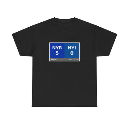 NYR vs NYI Scoreboard Tee 01.17.21