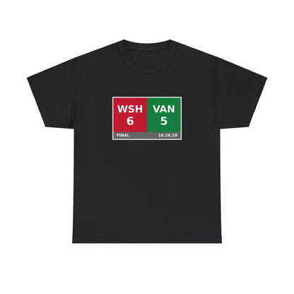 WSH vs VAN Scoreboard Tee 10.26.19