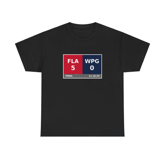 FLA vs WPG Scoreboard Tee 11.16.24