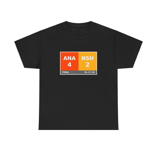 ANA vs NSH Scoreboard Tee 01.17.20