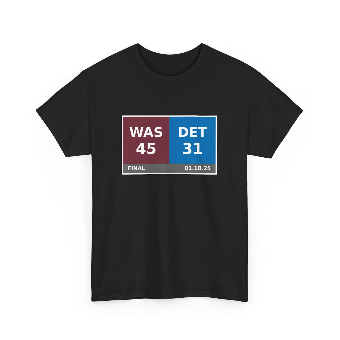 WAS vs DET Scoreboard Tee 01.18.25