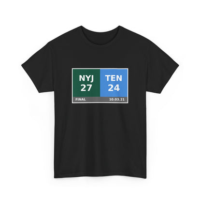 NYJ vs TEN Scoreboard Tee 10.03.21