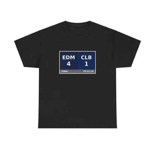 EDM vs CLB Scoreboard Tee 03.22.19