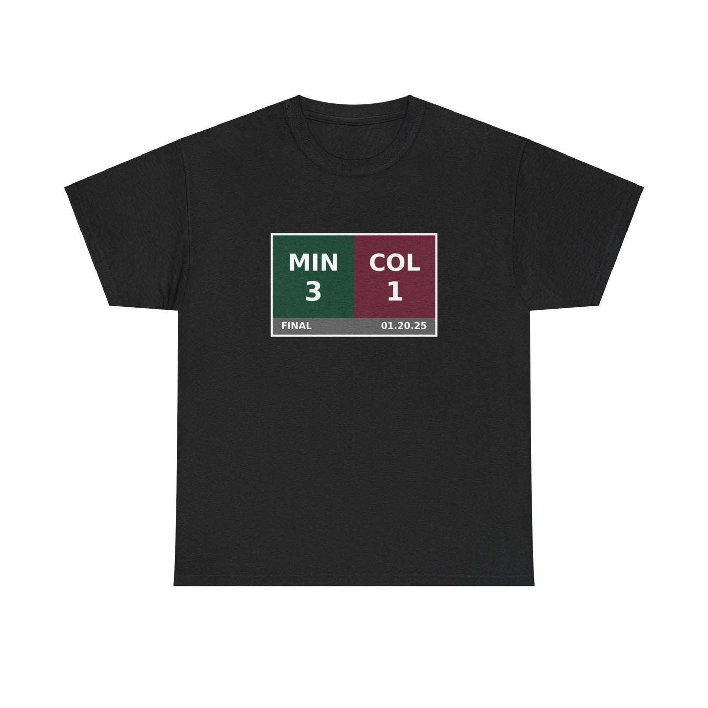 MIN vs COL Scoreboard Tee 01.20.25