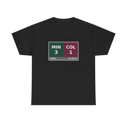 MIN vs COL Scoreboard Tee 01.20.25