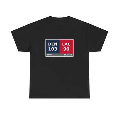 DEN vs LAC Scoreboard Tee 10.20.23