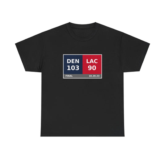 DEN vs LAC Scoreboard Tee 10.20.23