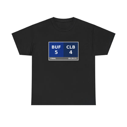 BUF vs CLB Scoreboard Tee 09.28.21