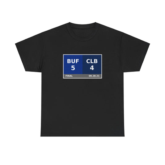 BUF vs CLB Scoreboard Tee 09.28.21