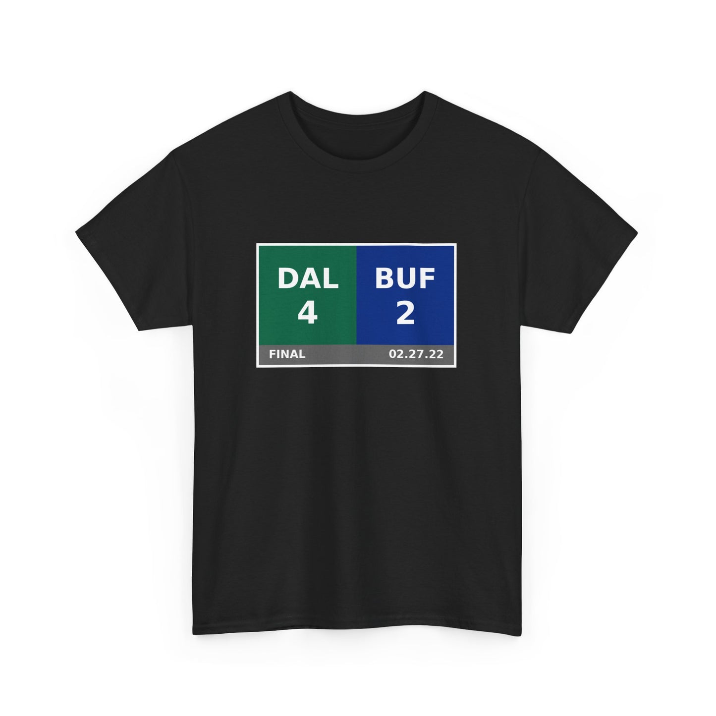 DAL vs BUF Scoreboard Tee 02.27.22