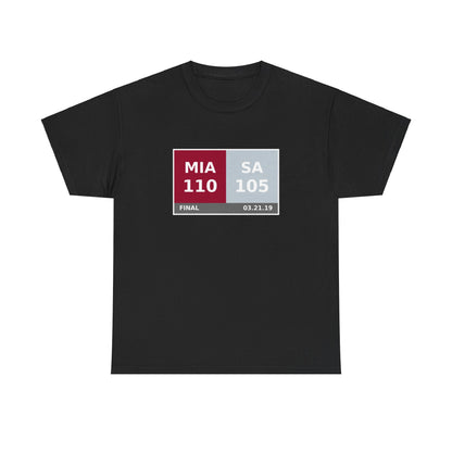 MIA vs SA Scoreboard Tee 03.21.19