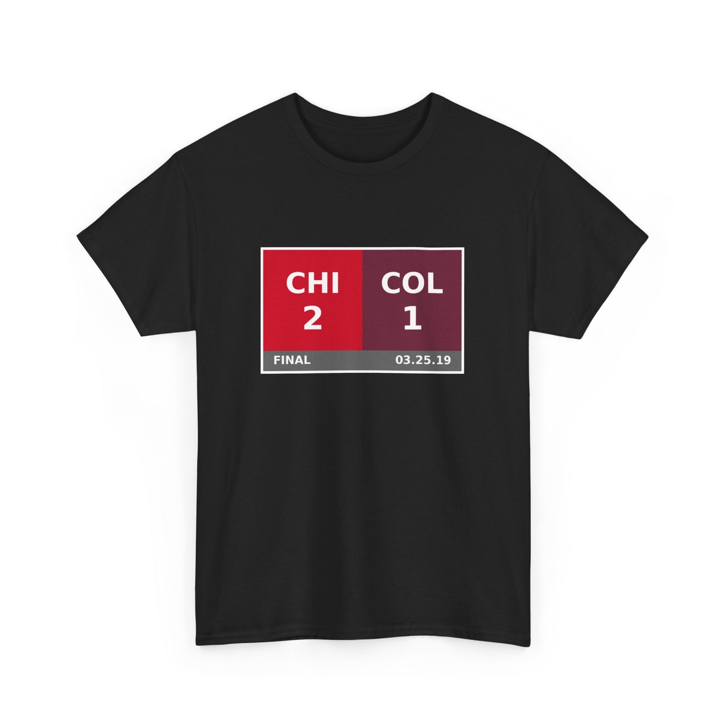 CHI vs COL Scoreboard Tee 03.25.19