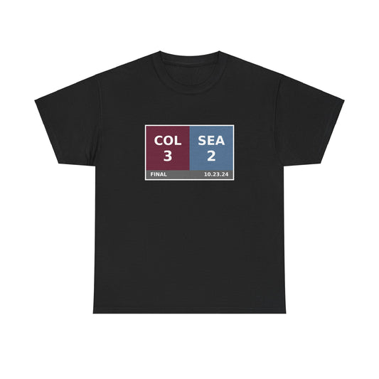 COL vs SEA Scoreboard Tee 10.23.24