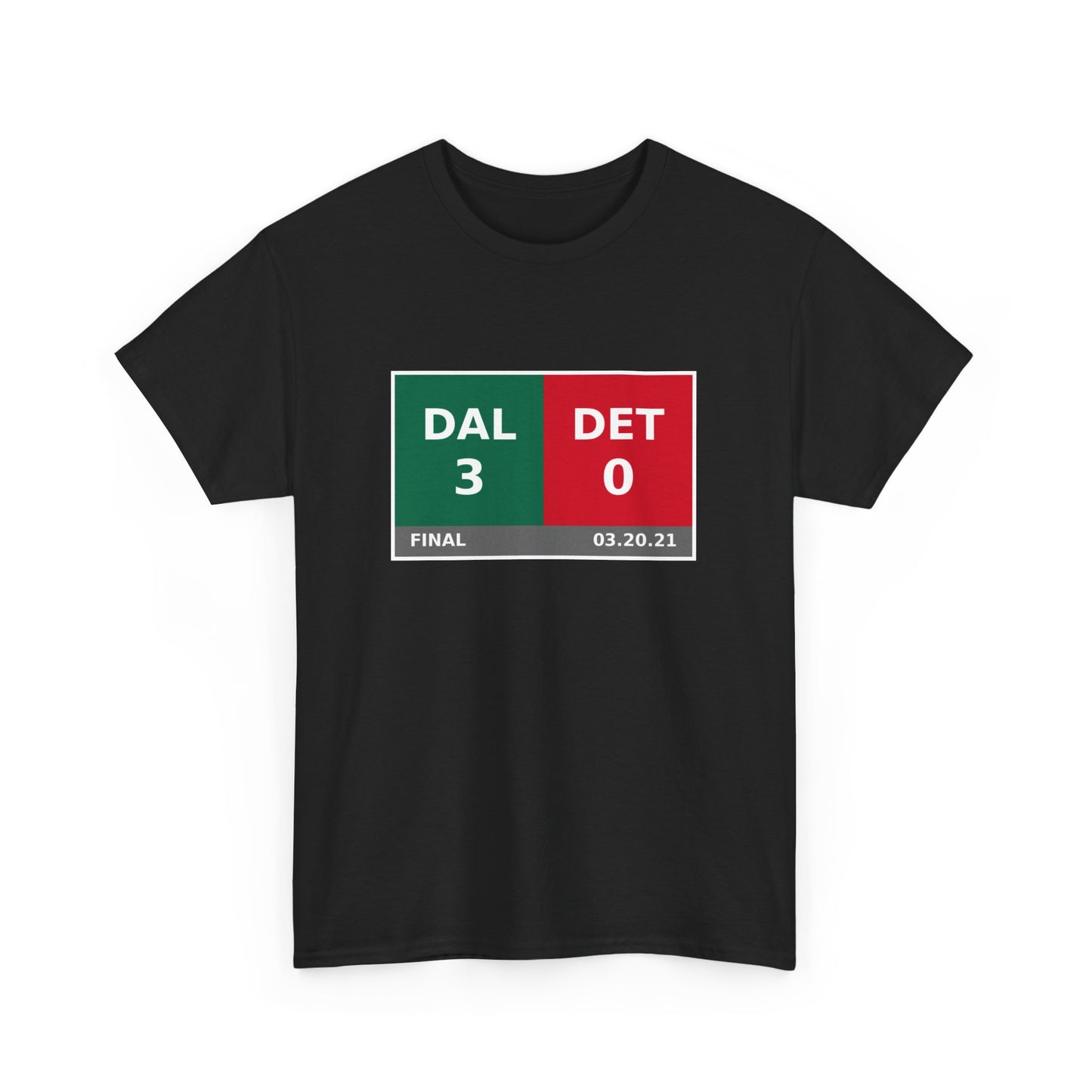 DAL vs DET Scoreboard Tee 03.20.21