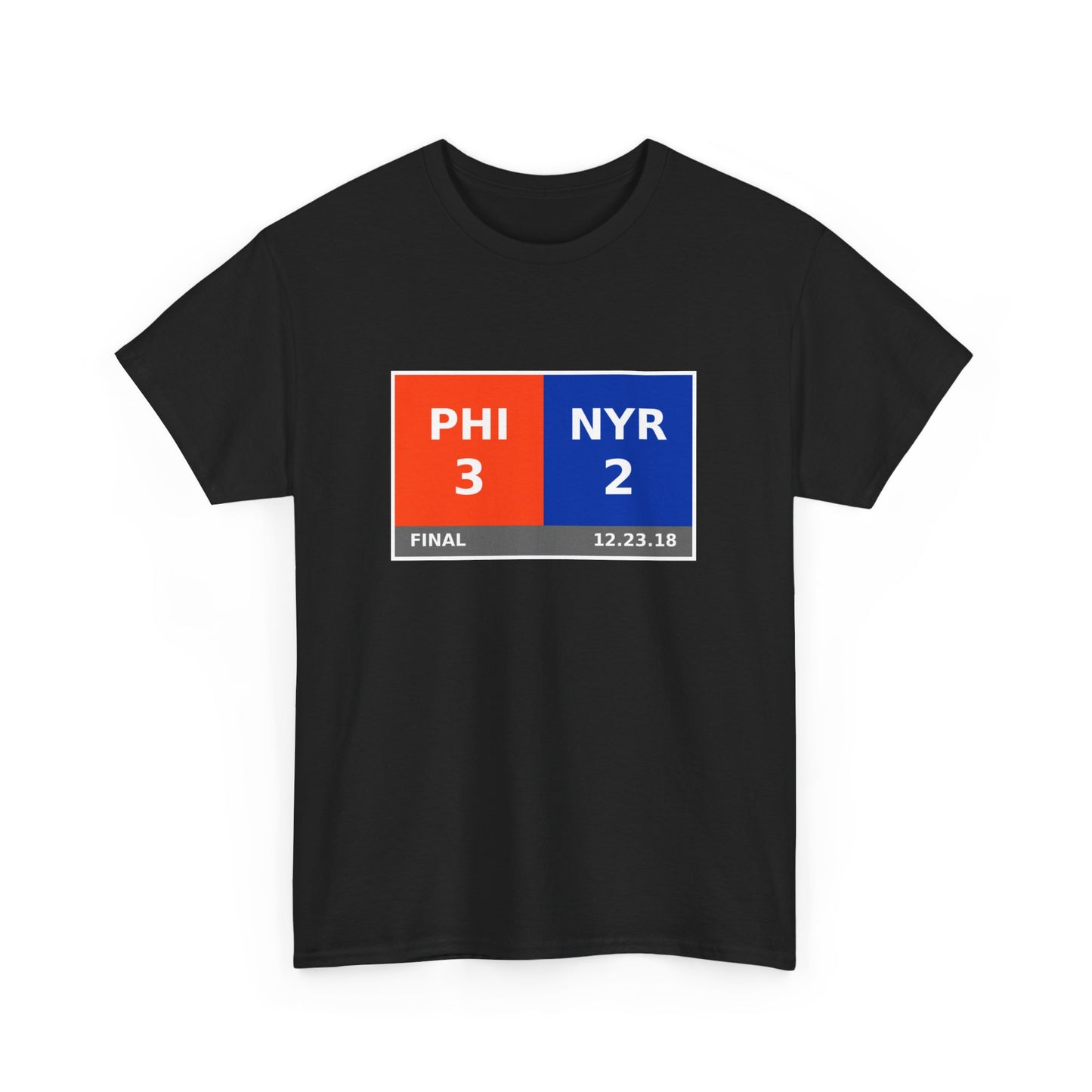 PHI vs NYR Scoreboard Tee 12.23.18