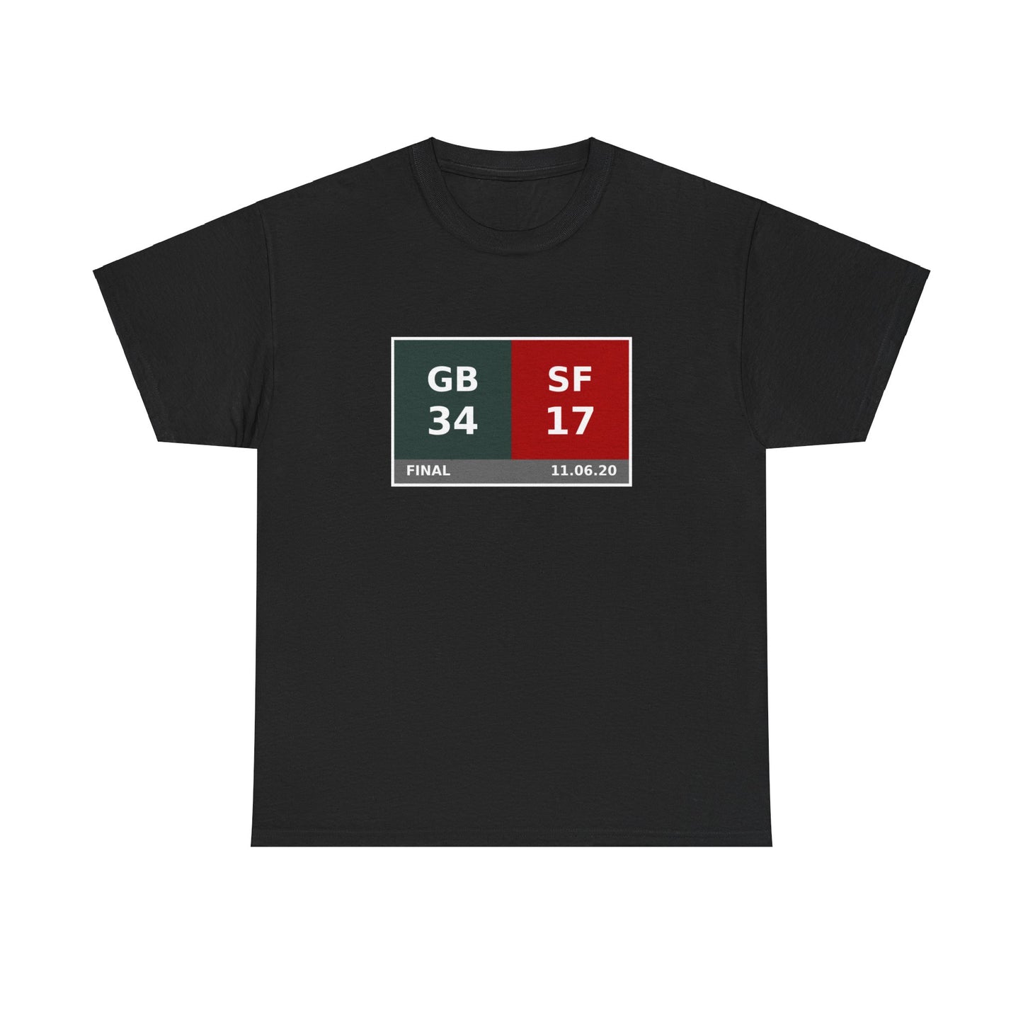 GB vs SF Scoreboard Tee 11.06.20