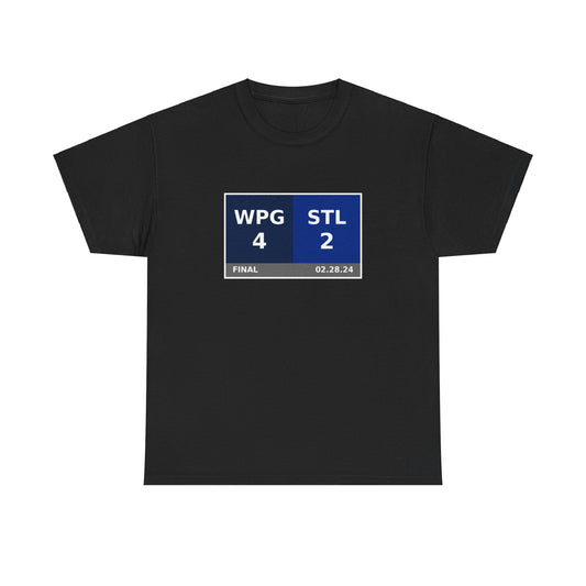 WPG vs STL Scoreboard Tee 02.28.24