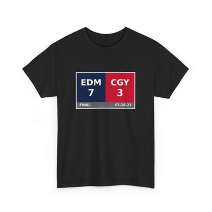 EDM vs CGY Scoreboard Tee 03.18.21