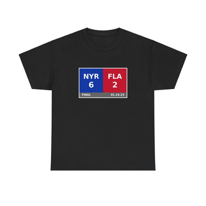 NYR vs FLA Scoreboard Tee 01.24.23