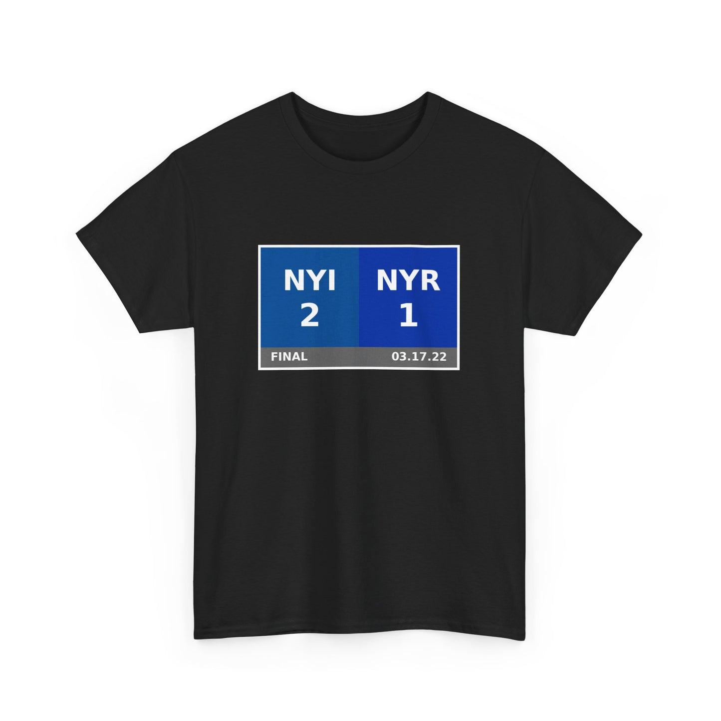 NYI vs NYR Scoreboard Tee 03.17.22