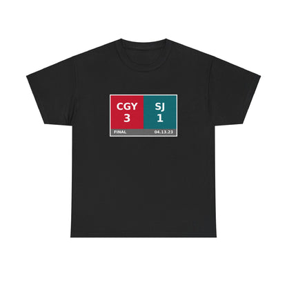 CGY vs SJ Scoreboard Tee 04.13.23