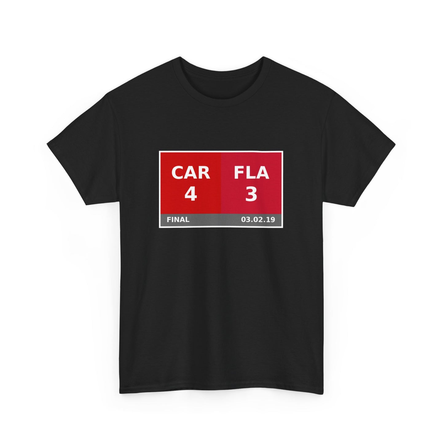 CAR vs FLA Scoreboard Tee 03.02.19