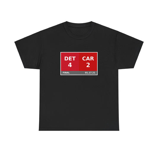 DET vs CAR Scoreboard Tee 01.17.21