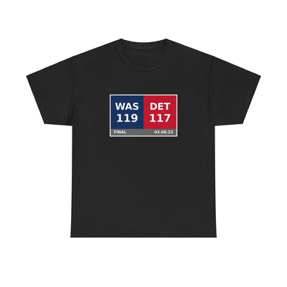 WAS vs DET Scoreboard Tee 03.08.23