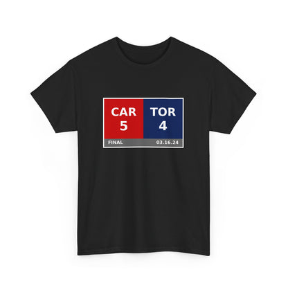 CAR vs TOR Scoreboard Tee 03.16.24