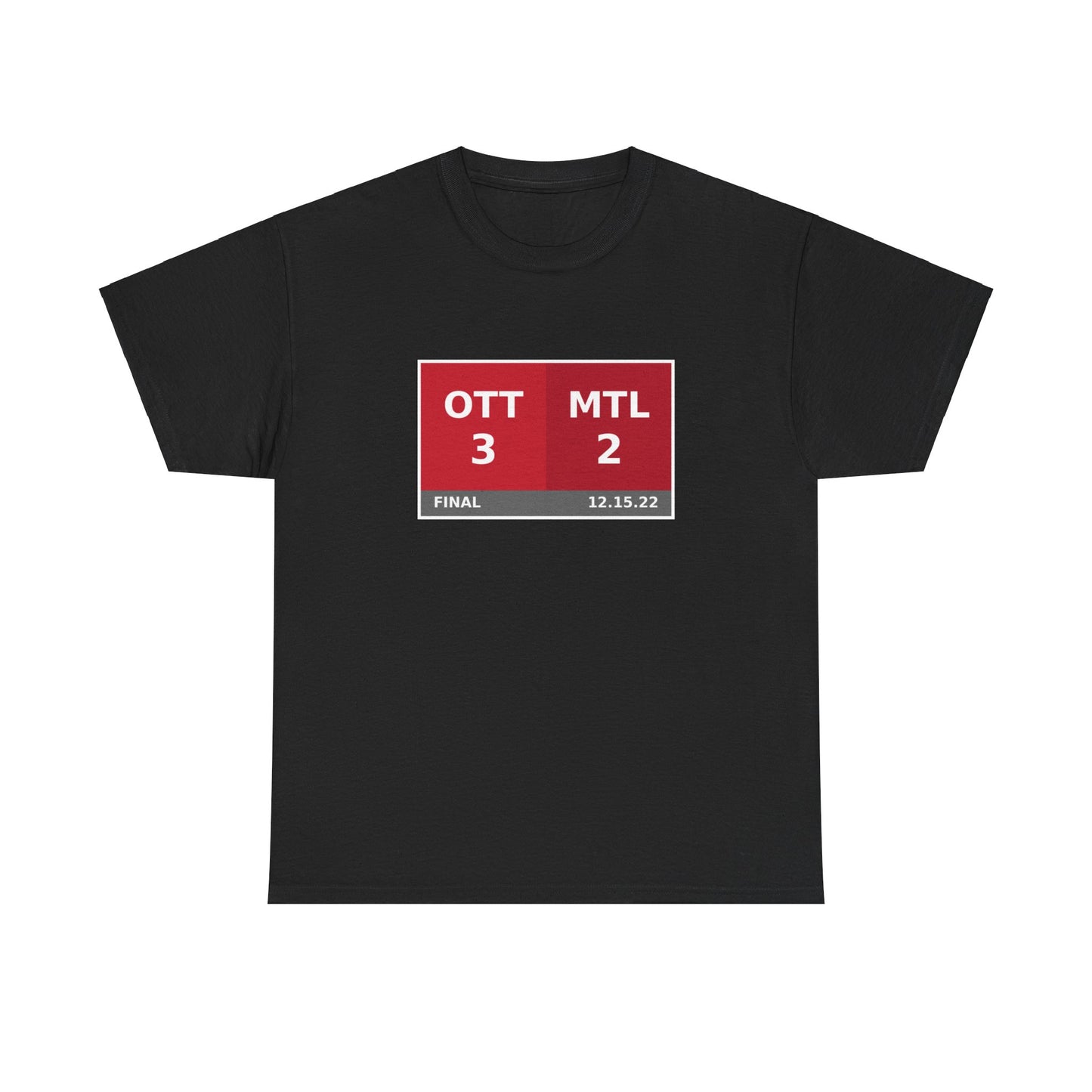 OTT vs MTL Scoreboard Tee 12.15.22