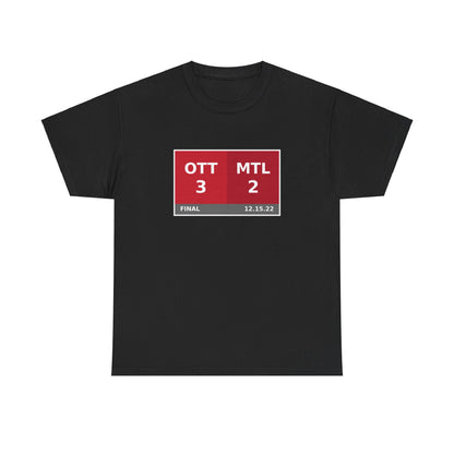 OTT vs MTL Scoreboard Tee 12.15.22