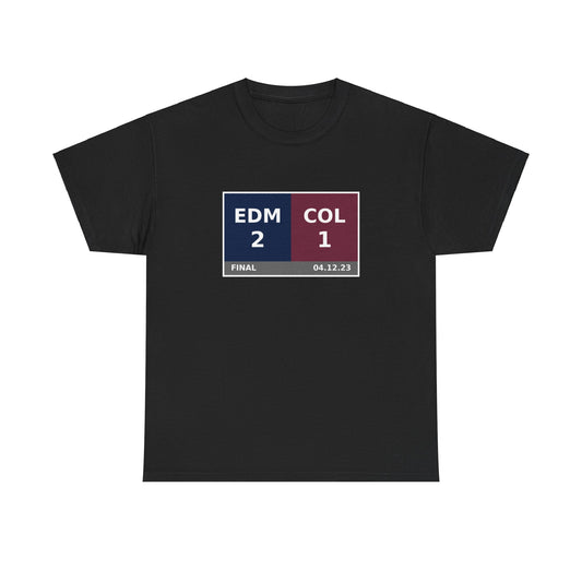 EDM vs COL Scoreboard Tee 04.12.23