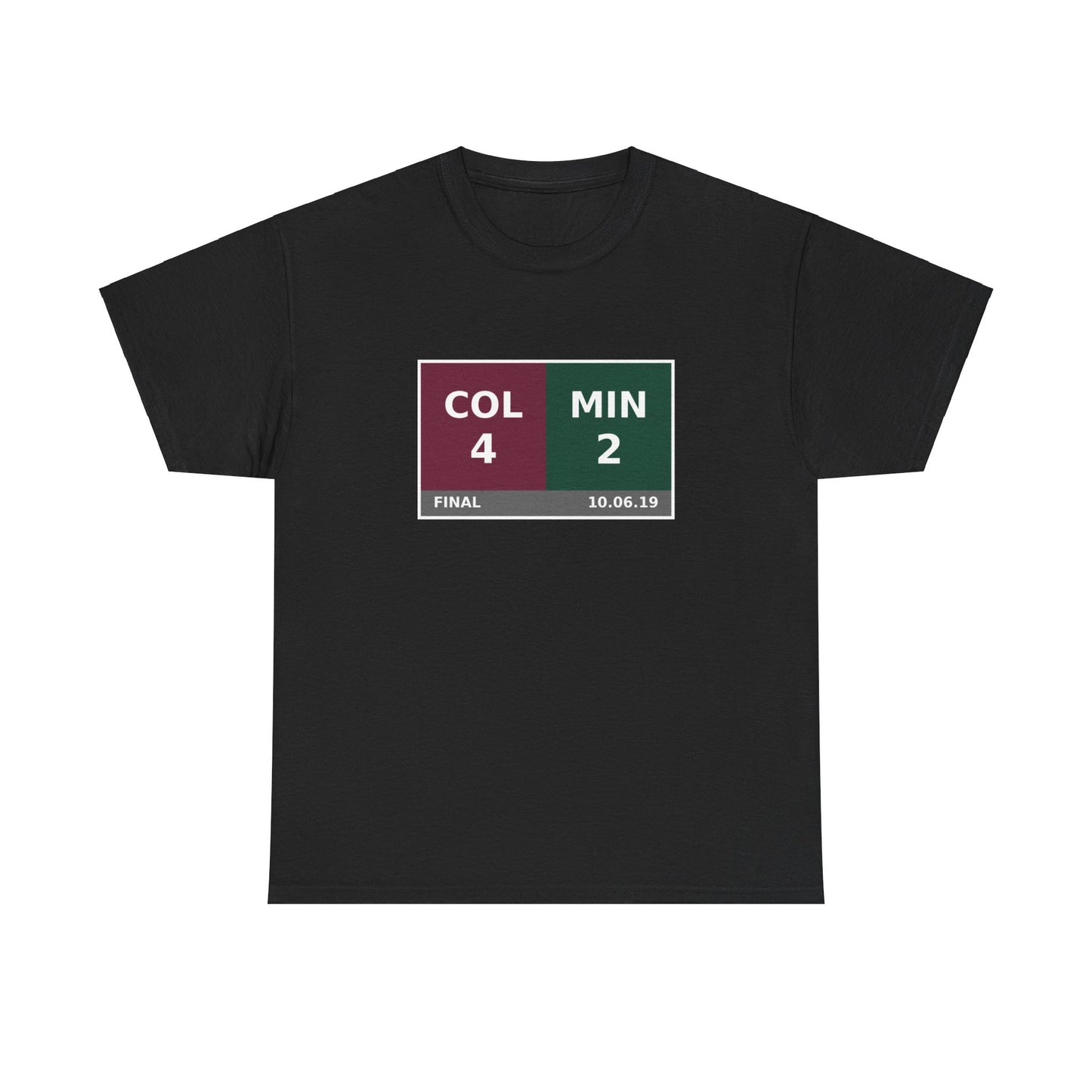 COL vs MIN Scoreboard Tee 10.06.19