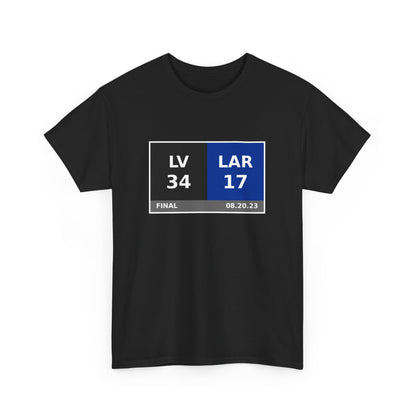 LV vs LAR Scoreboard Tee 08.20.23