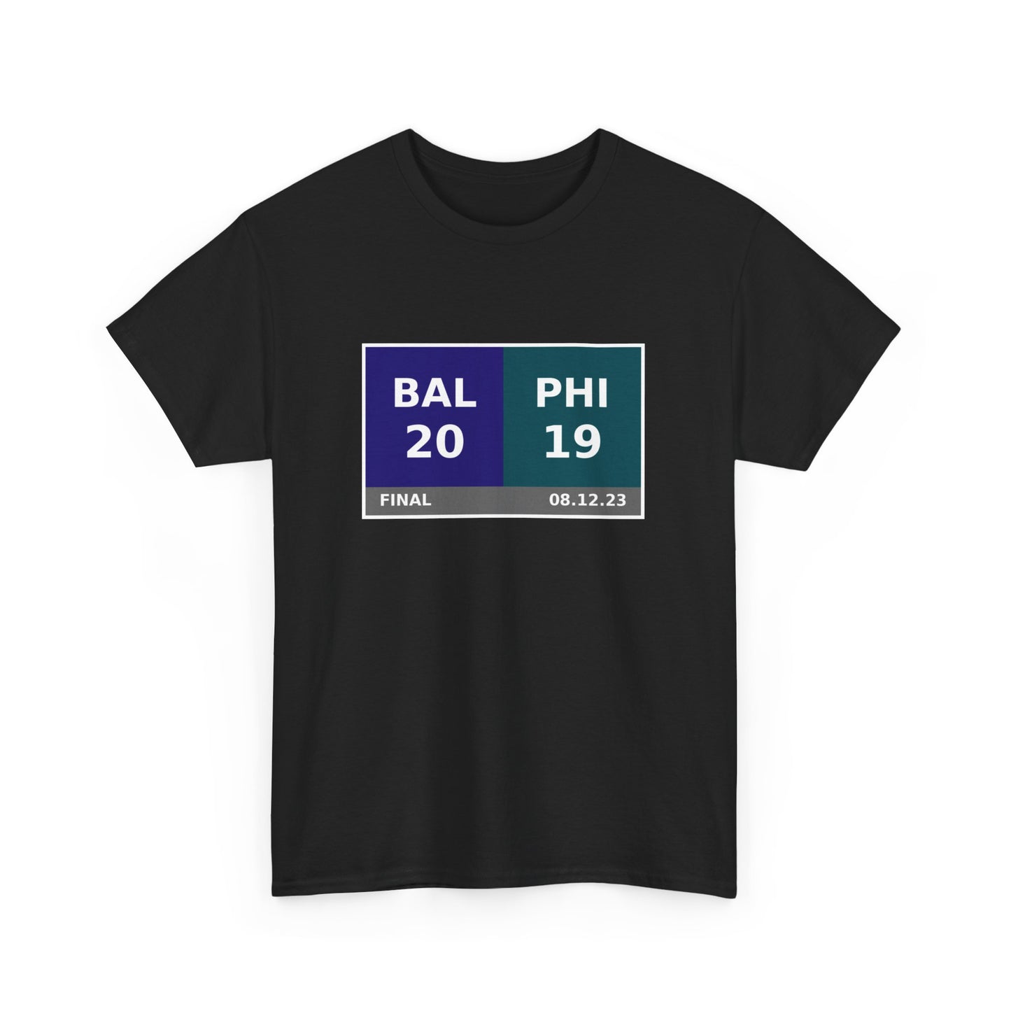 BAL vs PHI Scoreboard Tee 08.12.23