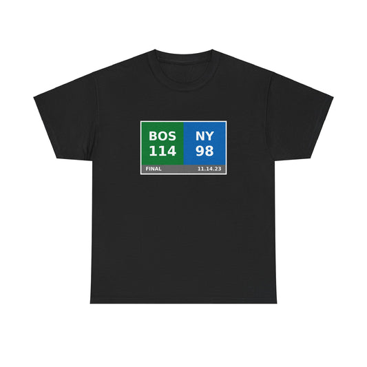 BOS vs NY Scoreboard Tee 11.14.23