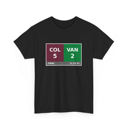 COL vs VAN Scoreboard Tee 11.23.23