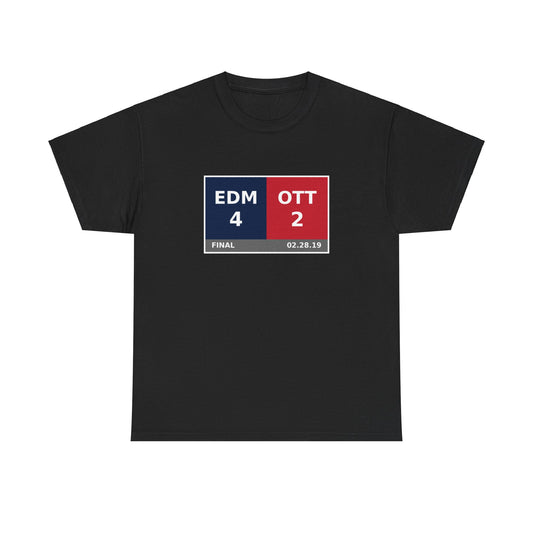 EDM vs OTT Scoreboard Tee 02.28.19