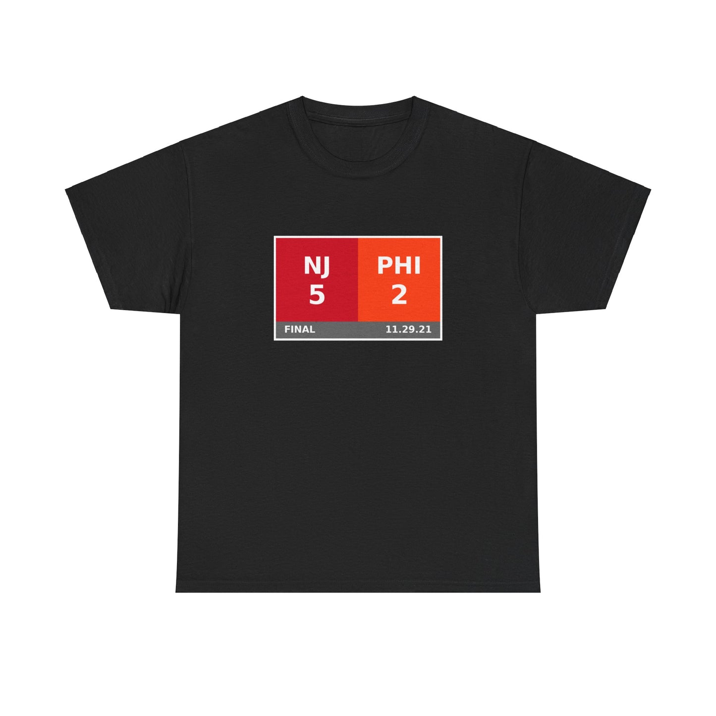 NJ vs PHI Scoreboard Tee 11.29.21