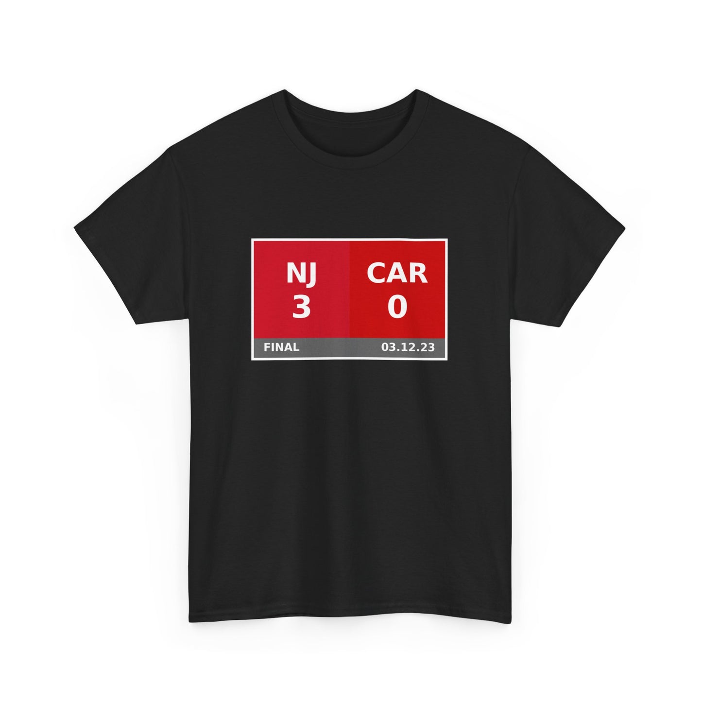 NJ vs CAR Scoreboard Tee 03.12.23