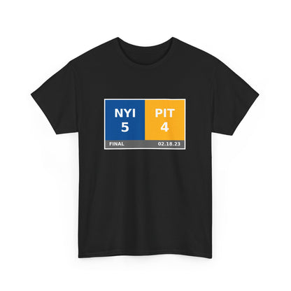 NYI vs PIT Scoreboard Tee 02.18.23