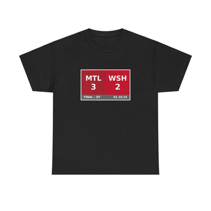 MTL vs WSH Scoreboard Tee 01.10.25